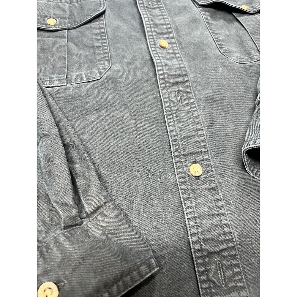 Vintage CC Filson Blue Cotton Button Down Double Pocket Shirt XL Xlong - Picture 2 of 8